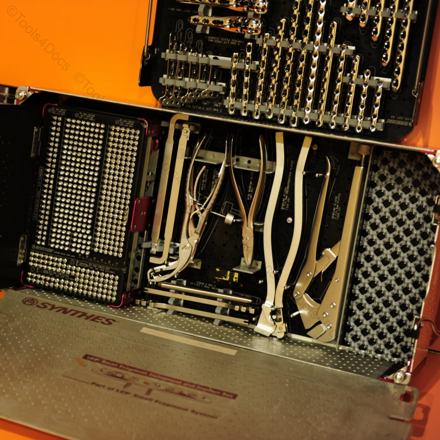 Complete SYNTHES 105.434 Small Fragment LCP System ( Stainless Steel )