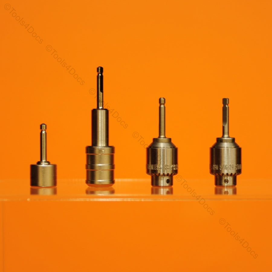 4x Synthes Attachments 532-031/338-490/310-93 for Synthes Small Battery Drive