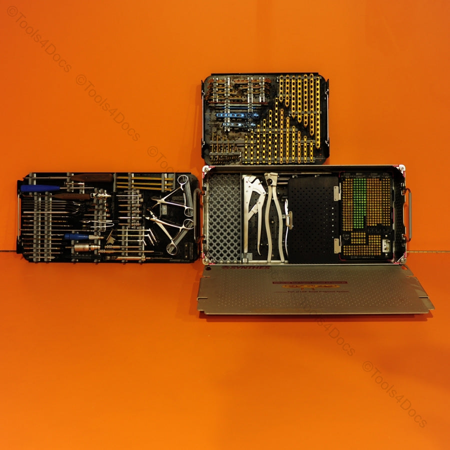 Complete Synthes 105-434 Small Fragment LCP System Titanium