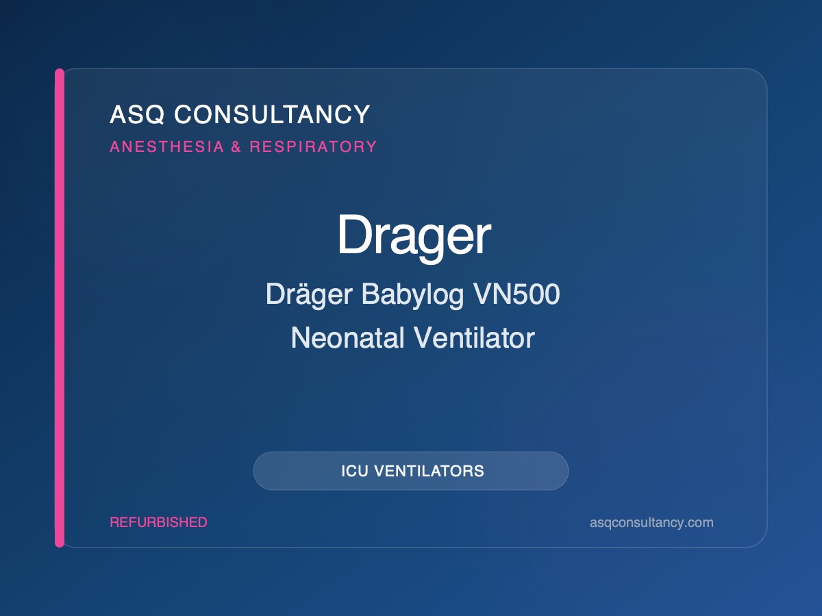 Dräger Babylog VN500 Neonatal Ventilator