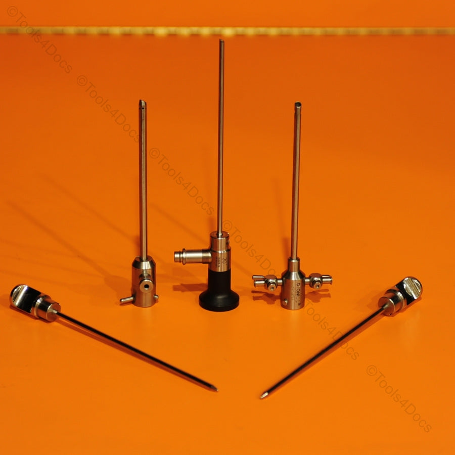 Dyonics 3622 4mm Arthroscope with 2x Sets of Sheath w/ Trocars