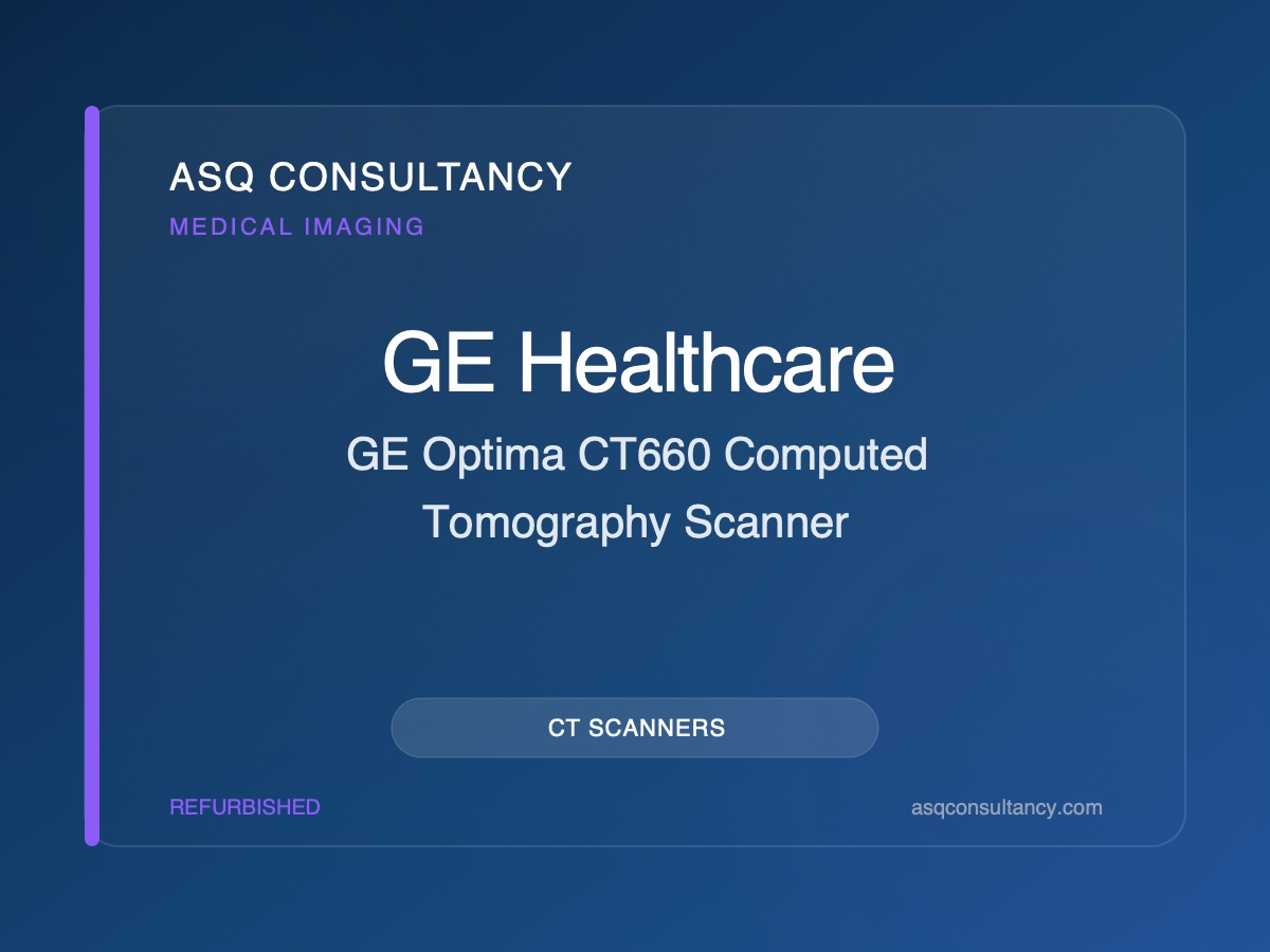 GE Optima CT660 Computed Tomography Scanner