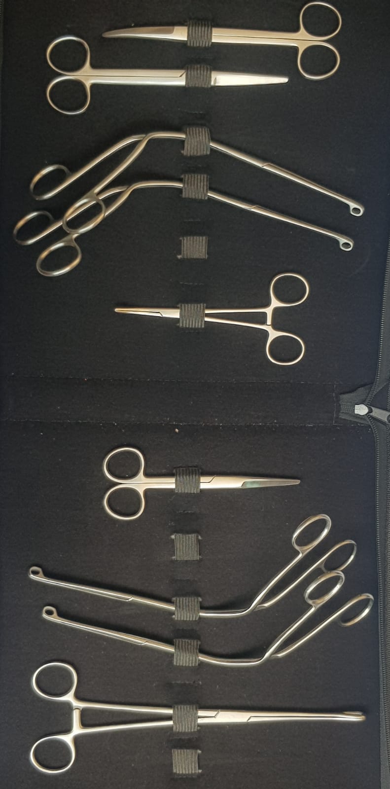 Surgical Instruments Sample Kit — Stainless-Steel Forceps, Scissors, Hemostats, Needle Holders